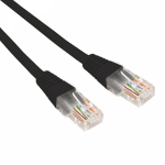 Патч-корд U/UTP REXANT категория 5e, RJ45-RJ45, неэкранированный, 26AWG, LSZH, черный, 1 м