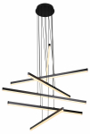 Светильник подвесной (подвес) Rivoli Mabel 6183-201 LED 120 Вт 3000-6000К чёрный светодиодный с пультом Светильник подвесной (подвес) Rivoli Mabel 6183-201 LED 120 Вт 3000-6000К чёрный светодиодный с пультом