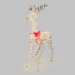 Светодиодная фигура Олень 180см, цвет свечения теплый белый, питание от трансформатора, IP44 NEON-NIGHT