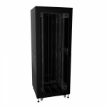 Шкаф напольный разобранный 19 IT-CQE-N 32U 600x600мм, крыша с вырубкой, дверь стекло и сплошная металл, одинарные боковые панели, черный RAL9005 Шкаф напольный разобранный 19 IT-CQE-N 32U 600x600мм, крыша с вырубкой, дверь стекло и сплошная металл, одинарные боковые панели, черный RAL9005