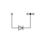 3-Leiter-Diodenklemme. grau. Brb. mi