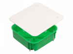 Коробка разветвительная КР1201 с/у в г/к зеленый 106х106х45 IP30 Hegel (1/100)