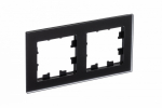 Рамка 2гн стекло черный матовое AtlasDesign Nature Systeme Electric (1/2) Рамка 2гн стекло черный матовое AtlasDesign Nature Systeme Electric (1/2)
