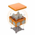 Коробка огнестойкая для о/п двухкомпонентная 60-0300-FR6.0-4-8-Р Е15-Е60 100х100х50 Промрукав
