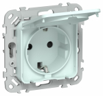 FLITE Роз. с з/к/ш кр б/к 16А IP44 РСшкр11-1-44-ФлХЛ х/л IEK