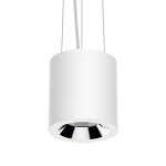 Светодиодный светильник VARTON DL-02 Tube подвесной 150х160 мм 32 Вт 4000 K 35° RAL9010 белый матовый
