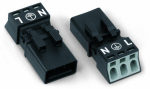 Штекер 3-пол. Код. A 1,50 mm белые WINSTA® MINI 890-233