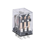 Промежуточное реле JZX-22F(D) 4 конт. с инд. LED 3А 220В DC (R)