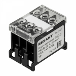 Блок зажимов клеммный БЗД 3x-полюсный 2,5 мм2 20A на DIN-рейку REXANT