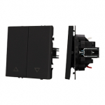 Механизм выключателя управления шторами SWT-NOBE-MKR2-SFPL-BK (230V, 10A) (Arlight, Черный оникс)