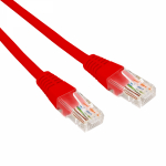 Патч-корд U/UTP REXANT категория 6, RJ45-RJ45, неэкранированный, 26AWG, LSZH, красный, 0.3 м