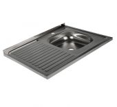 Накладная кухонная мойка 50х80см.глуб.13см.(правая чаша)нерж.сталь V-402 Владикс(1/15)