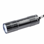 Фонарь классической формы светодиод. (LED) мизинчик. батар. (AAA, R03, LR03, 286, Micro) алюминий 85мм ТРОФИ