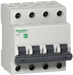 Автоматический выключатель (автомат) 4-полюсный (4P) 32А хар. B 4.5кА Schneider Electric Easy9