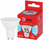 Лампа светодиодная ЭРА RED LINE LED MR16-15W-840-GU10 R 15Вт софит нейтральный белый свет GU10 Лампа светодиодная ЭРА RED LINE LED MR16-15W-840-GU10 R 15Вт софит нейтральный белый свет GU10