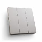 Выключатель дистанционного управления 230V 500W трехклавишный, TM83, серебро Выключатель дистанционного управления 230V 500W трехклавишный, TM83, серебро