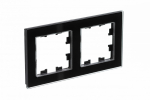 Рамка 2гн стекло черный AtlasDesign Nature Systeme Electric (1/2) Рамка 2гн стекло черный AtlasDesign Nature Systeme Electric (1/2)