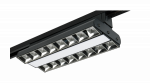 Светильник (прожектор) трековый светодиод 60Вт 4000K IP40 черный 60гр,120гр,60гр СДО PTR 2260R 1F2S 280мм (2 года гарантия) Jazzway (1/10)
