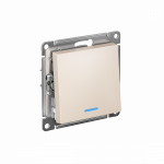 Выключатель 1кл с подсв с/у крем механизм AtlasDesign Systeme Electric (1/20)