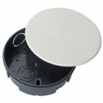 Коробка для скрытого монтажа 80x80x80x36мм под штукатурку пластик черный с крышкой ip30 Schneider Electric _