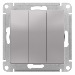 Выключатель 3кл с/у алюминий механизм AtlasDesign Systeme Electric (1/10)