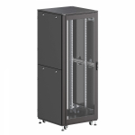 Шкаф напольный разобранный 19 IT-CQE-N 42U 800x800мм, крыша с вырубкой, дверь стекло и двойная сплошная металл, двойные боковые панели, черный RAL90 Шкаф напольный разобранный 19 IT-CQE-N 42U 800x800мм, крыша с вырубкой, дверь стекло и двойная сплошная металл, двойные боковые панели, черный RAL90