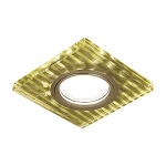 Светильник Квадрат. Золотые нити/Золото, Gu5.3, LED 2700K Gauss Backlight 1/40