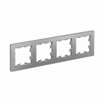 Рамка 4гн алюминий AtlasDesign Systeme Electric (1/5)