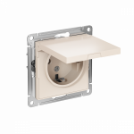 Розетка 1гн с З/К с крыш. шторки с/у крем механизм 16А AtlasDesign Systeme Electric (1/15) Розетка 1гн с З/К с крыш. шторки с/у крем механизм 16А AtlasDesign Systeme Electric (1/15)