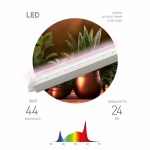Светильник для растений фитолампа светодиодная линейная ЭРА FITO-24W-Ra90 полного спектра 24 Вт Светильник для растений фитолампа светодиодная линейная ЭРА FITO-24W-Ra90 полного спектра 24 Вт