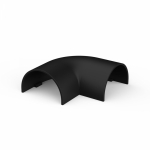 MultiSet Угол плоский для кабель-канала 20х12 Антрацит