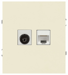 Розетка ЭРА Arktik 16-3110-02 комбинированная RJ45+TV слоновая кость Розетка ЭРА Arktik 16-3110-02 комбинированная RJ45+TV слоновая кость