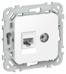 FLITE Роз. 2-я RJ45/TV кат.6 UTP РКТВ6-2-0-ФлБ бел. IEK FLITE Роз. 2-я RJ45/TV кат.6 UTP РКТВ6-2-0-ФлБ бел. IEK