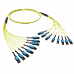Оптическая разветвительная сборка 16 ОВ, 9/125 OS2, 8xLC-UPC Duplex Uniboot/8xLC-UPC Duplex Uniboot, тип полярности - прямая (Tx-->Rx), 2 м
