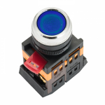 Кнопка ABLFS-22 с подсветкой синий NO+NC 230В EKF PROxima Кнопка ABLFS-22 с подсветкой синий NO+NC 230В EKF PROxima