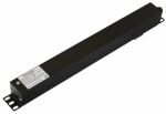 Блок розеток для 19 шкафов, горизонтальный, 8 розеток IEC320 C13, выключатель в подсветкой, без кабеля питания, клеммная колодка 16A,SHE19-8IEC-S-CB