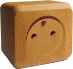 Розетка 1гн без З/К о/у бук 16А IP20 Этюд Systeme Electric  (1/20/120)