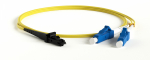 Hyperline FC-D2-9-LC/UR-MTRJM/UR-H-1M-LSZH-YL Патч-корд волоконно-оптический (шнур) SM 9/125 (OS2), MTRJ(папа)-LC, 2.0 мм, duplex, LSZH, 1 м