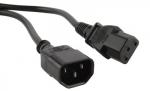 Hyperline PWC-IEC13-IEC14-10-BK Кабель питания монитор-компьютер IEC 320 C13 - IEC 320 C14 (3x1.0), 10A, прямая вилка, 10м, цвет черный