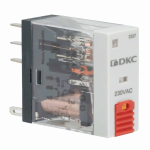 Промежуточное реле 0НО 0НЗ 2ПК кат.115В AC IP50 DKC (ДКС) Релейные модули