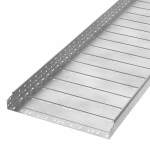 Лоток перфорированный Профи INOX (AISI 304) 600х80х3000 (1,0 мм) (6 м/уп) Промрукав