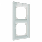 MERTEN M-Elegance РАМКА стеклянная 2 поста, БЕЛЫЙ КРИСТАЛЛ, SM