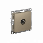 Розетка 1гн ТВ коннектор с/у шампань механизм AtlasDesign Systeme Electric (1/10)