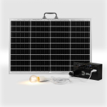 Портативная солнечная электростанция ЭРА ERAZS-01 (комплект), 200 Вт, 32400 мАч, Li-ion. Солнечная панель 50 Вт