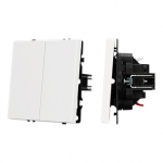 ARL NOBE Выключатель 2 кл софт-тач белый кварц SWT-MK02-SFPL-WH (250V, 10A) (Arlight, -) ARL NOBE Выключатель 2 кл софт-тач белый кварц SWT-MK02-SFPL-WH (250V, 10A) (Arlight, -)