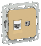 FLITE Роз. 2-я RJ45/TV кат.5Е UTP РКТВ5е-2-0-ФлШм ш/а IEK FLITE Роз. 2-я RJ45/TV кат.5Е UTP РКТВ5е-2-0-ФлШм ш/а IEK