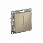 Выключатель 2кл с/у шампань механизм AtlasDesign Systeme Electric (1/10)