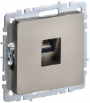 Розетка 1гн комп RJ45 с/у шампань кат.6 механизм РК11-БрШ BRITE IEK (10/100)