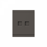 Розетка SETE компьютерная двойная RJ45+RJ45 кат6 с/у графит IP20/IP44 KRANZ Розетка SETE компьютерная двойная RJ45+RJ45 кат6 с/у графит IP20/IP44 KRANZ