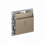 Выключатель карточный с/у шампань механизм без задержки времени AtlasDesign Systeme Electric